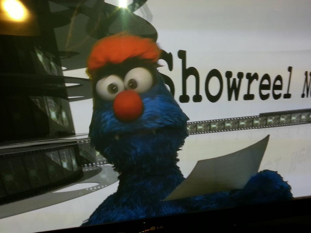 Troggg reading the entertainment news on Showreel. Troggg reading the entertainment news on Showreel.
