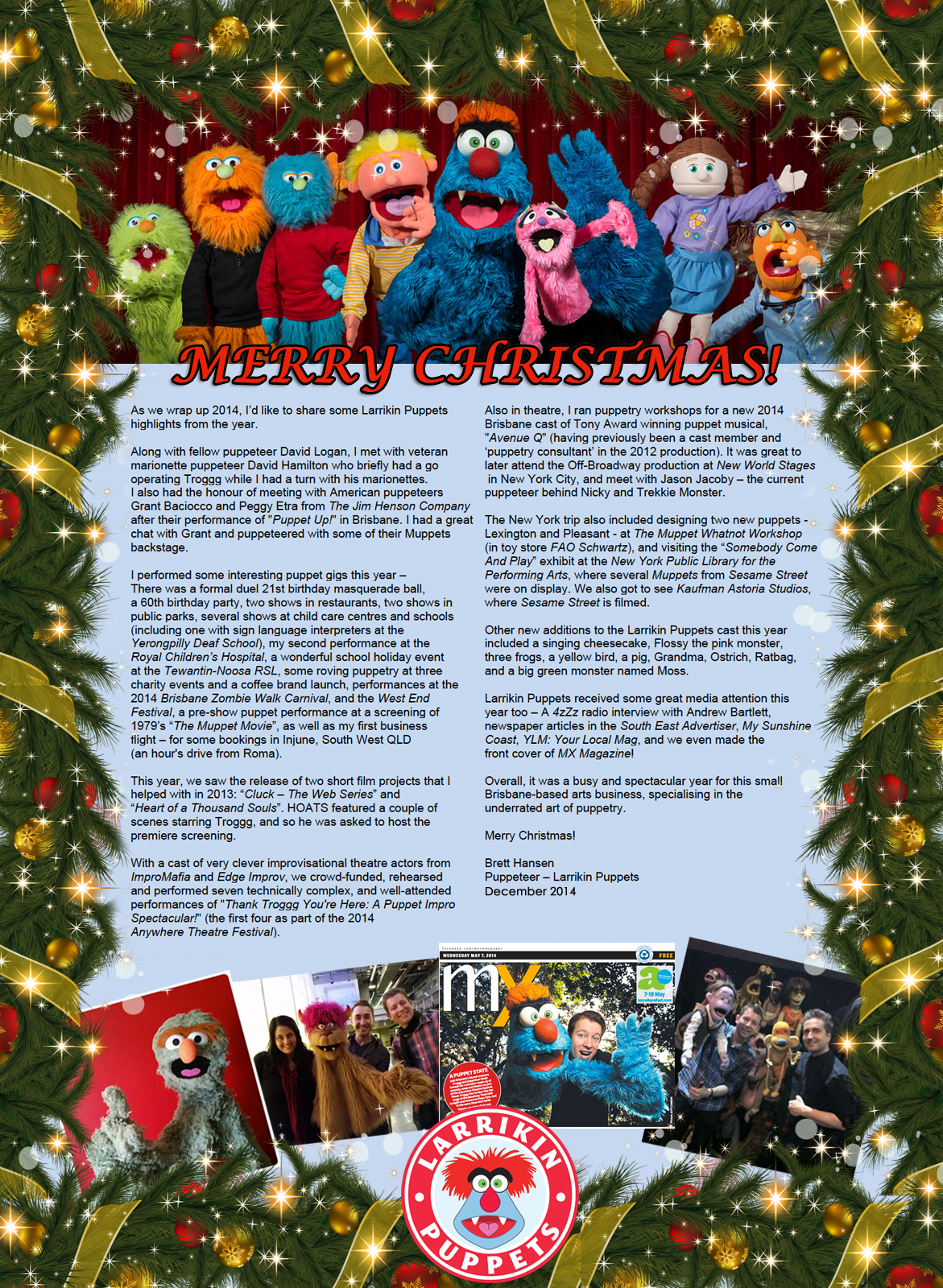 Larrikin_Puppets_Christmas_Newsletter_2014