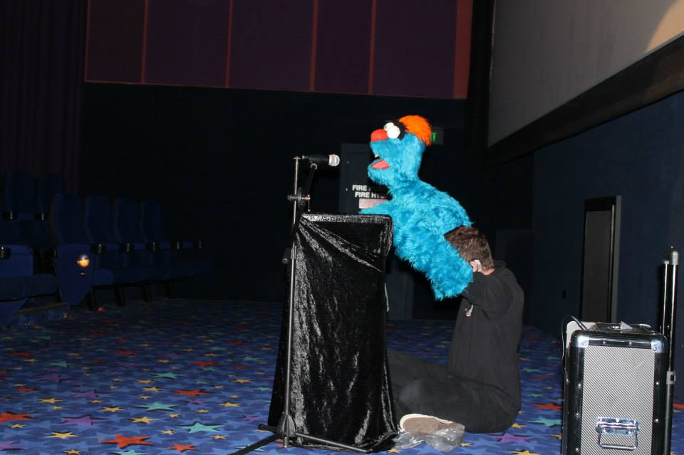 MC Troggg introduces I Am Big Bird at Event Cinemas, Myer Centre. MC Troggg introduces I Am Big Bird at Event Cinemas, Myer Centre.